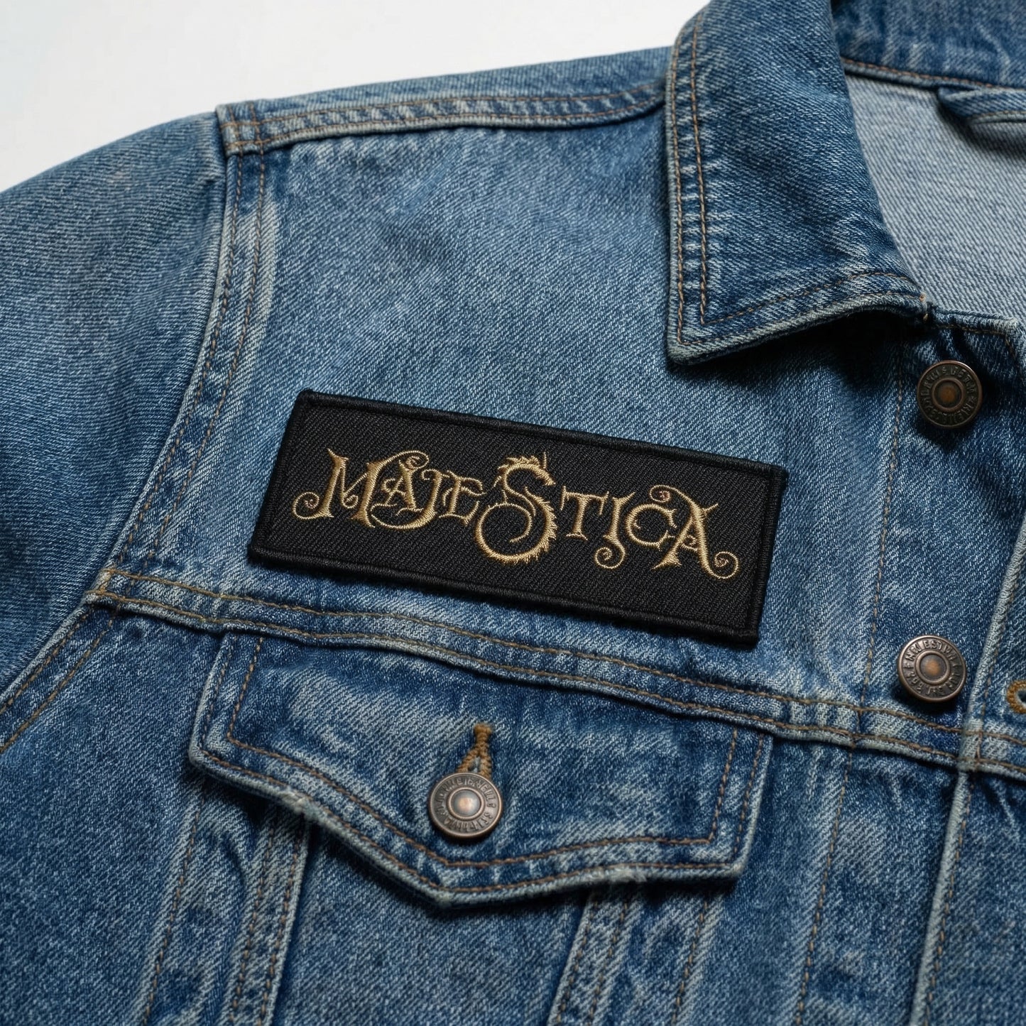 Majestica Gold Logo Patch